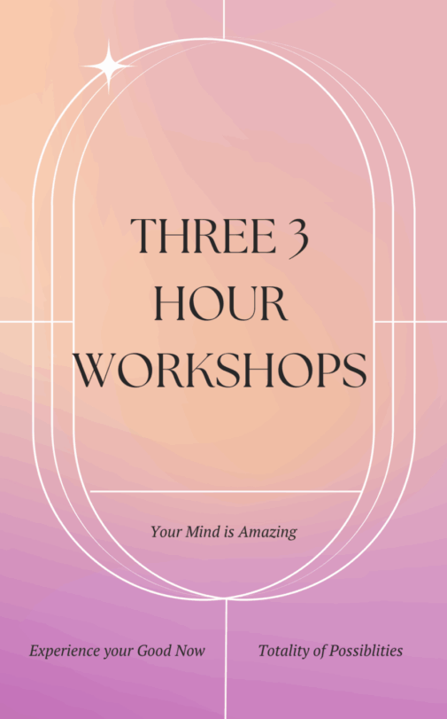 Three 3 Hour Workshops